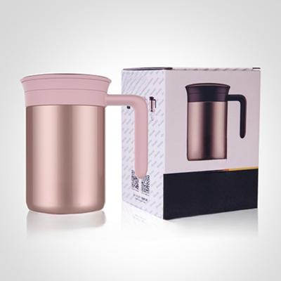 High Vacuum Stainless Steel Mug with Filter for Soaking Tea Cups Business Mug