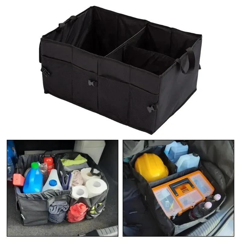 Automotive Accessories Storage Box - Big Capacity Collapsible Car Trunk Cargo Case, Repair Tools Holder Universal Auto Organizer