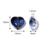 30Pcs 10mm Czech Lampwork Crystal Heart Spacer Beads Flat Loose Colorful Beads For DIY Bracelet Jewelry Making Accessories