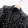 2025 Autumn/Winter Women's High-End Slimming Rhinestone Suit Jacket with Waist-Cinched Design