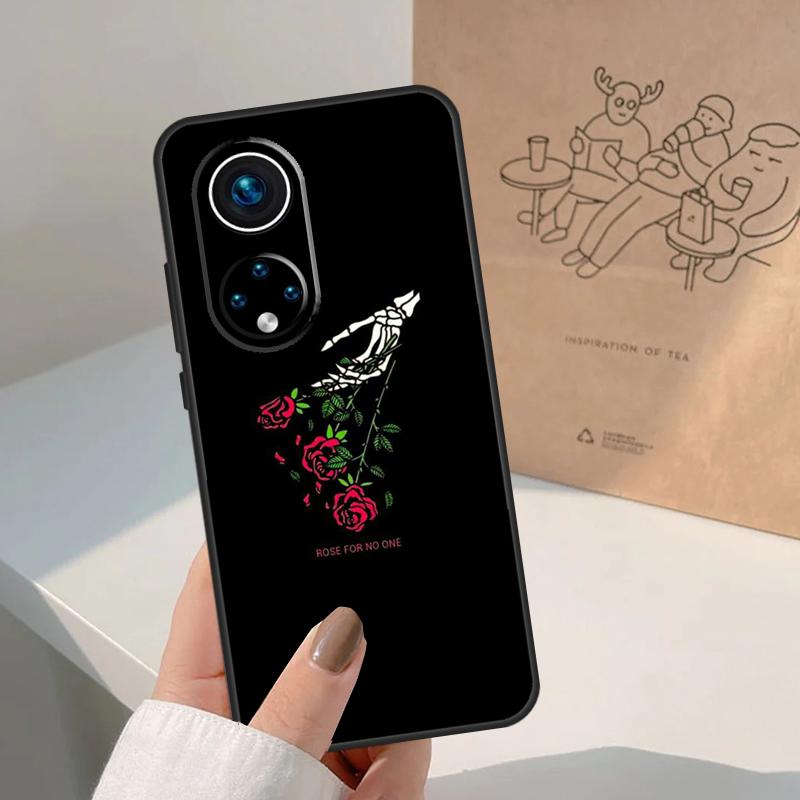 Black Aesthetics Skull Skeleton For Honor Magic 8 Pro 7 6 5 Lite Case For Honor Win RT 200 400 50 70 90 X8b X9a X9b X9c X9d
