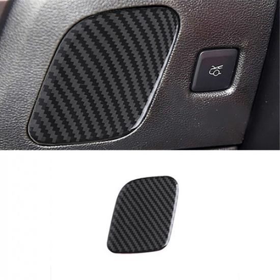 For Ford Mustang Carbon Fiber Driver Side Storage Box Panel Cover Trim 2015-