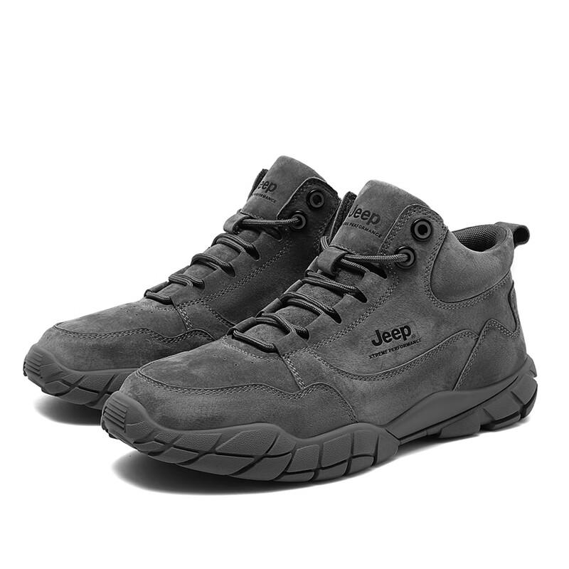 

JEEP Men s Wear-Resistant Flexible Leather Hiking Shoes 45