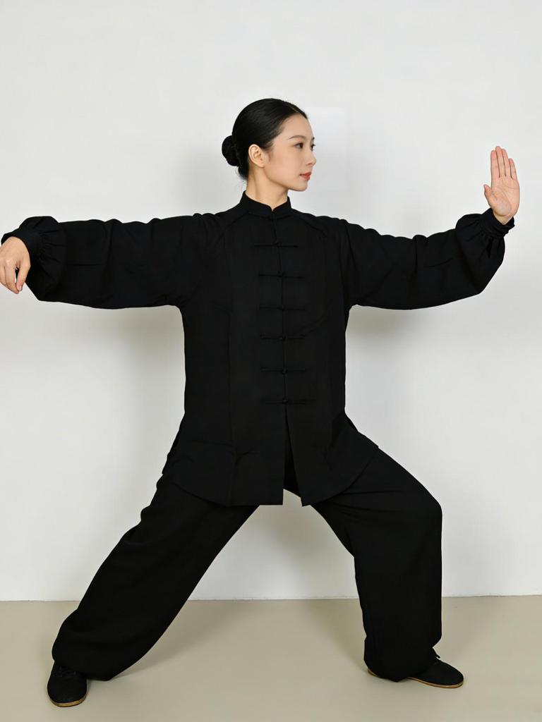 Royal Cheng Baumwolle Leinen Tai Chi und Wushu Aufführungsuniform für Damen und Herren - Frühling/Sommer Stil