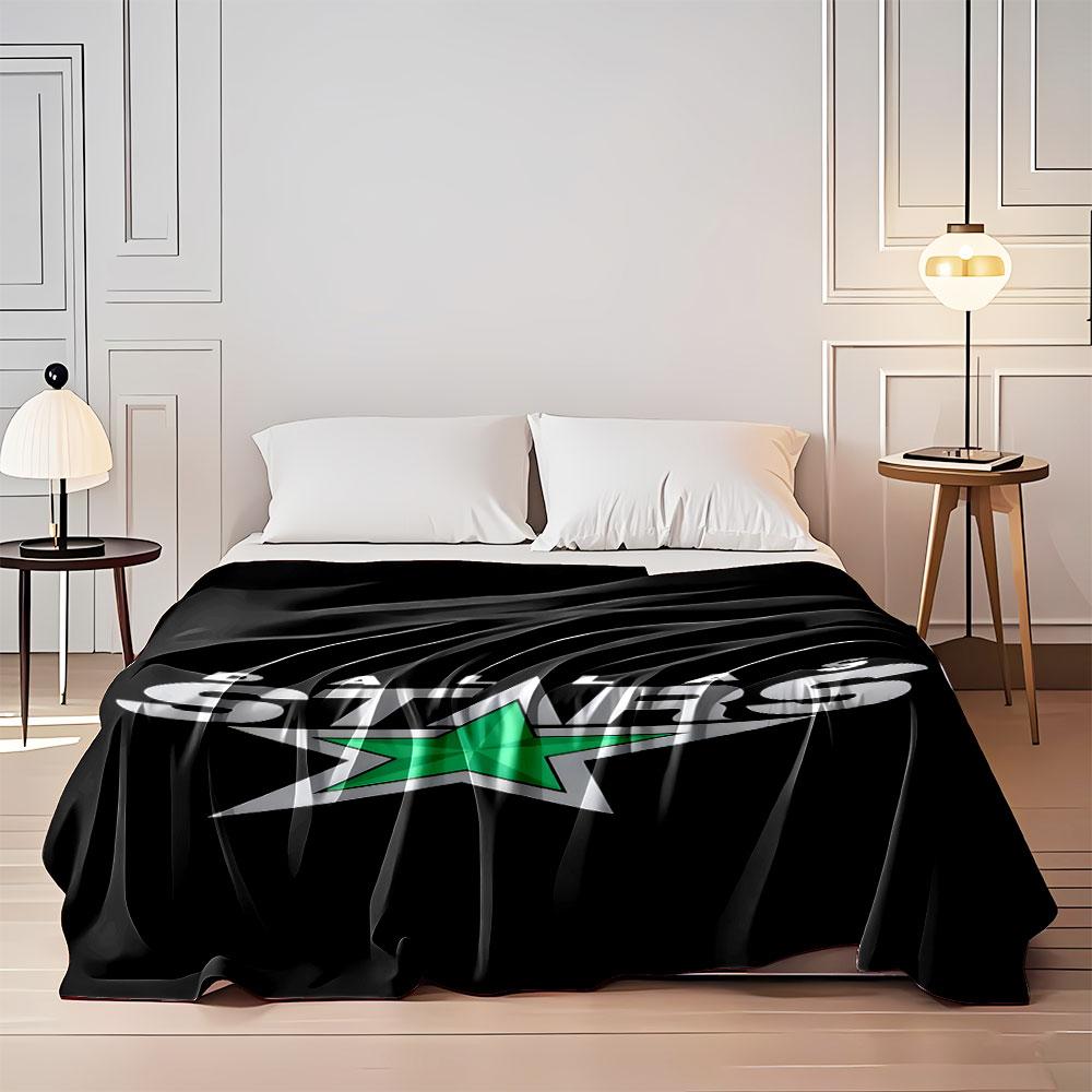 Dallas Stars Logo Blanket Print Blanket Soft and Cozy Perfect for the Living Room Bed Sofa or a Nap,gift