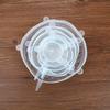 6PCS Silicone Fresh-keeping Cover Reusable Stretch Canning Lids Refrigerator Microwave Airtight Plastic Wrap Kitchen Accessories