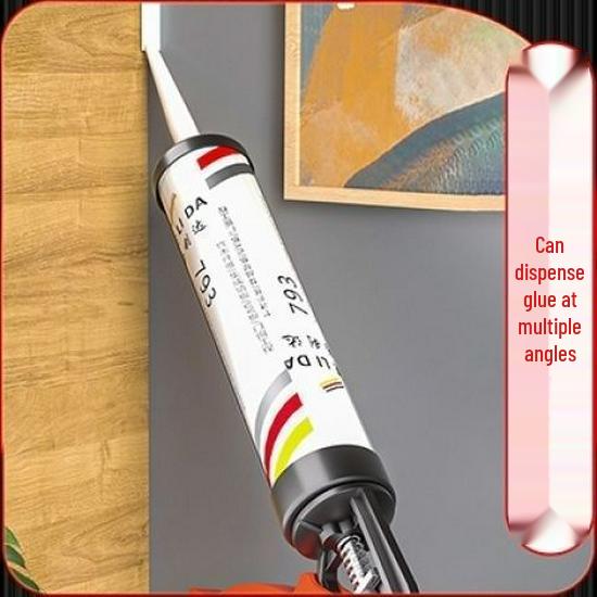 Universal Automatic Glue Dispenser for Caulking with Thickened Silicone and Glass Glue Compatibility