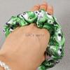 8Pcs Cartoon Ghost Pumpkin Hair Ties Skull Bat Satin Hair Band for Girl Halloween Theme Party Favors Goodie Bag Pinata Fillers