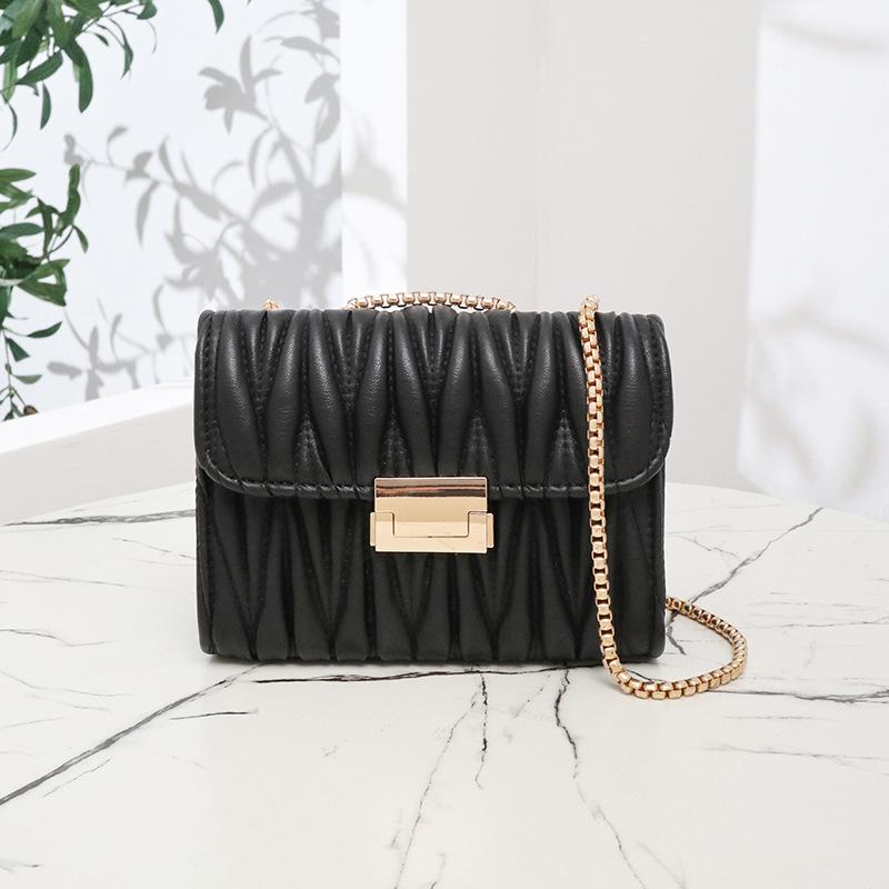 

Ромбус Маленькая квадратная сумка женская сумка женская модная универсальная сумка через плечо чёрный