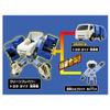 TAKARA TOMY "Tomica Job Labor JB07 Clean Braver Toyota Dyna Cleaning Car" Mini Car Toy 3 Years Old and Over Boxed Toy Safety Standards Passed ST Mark