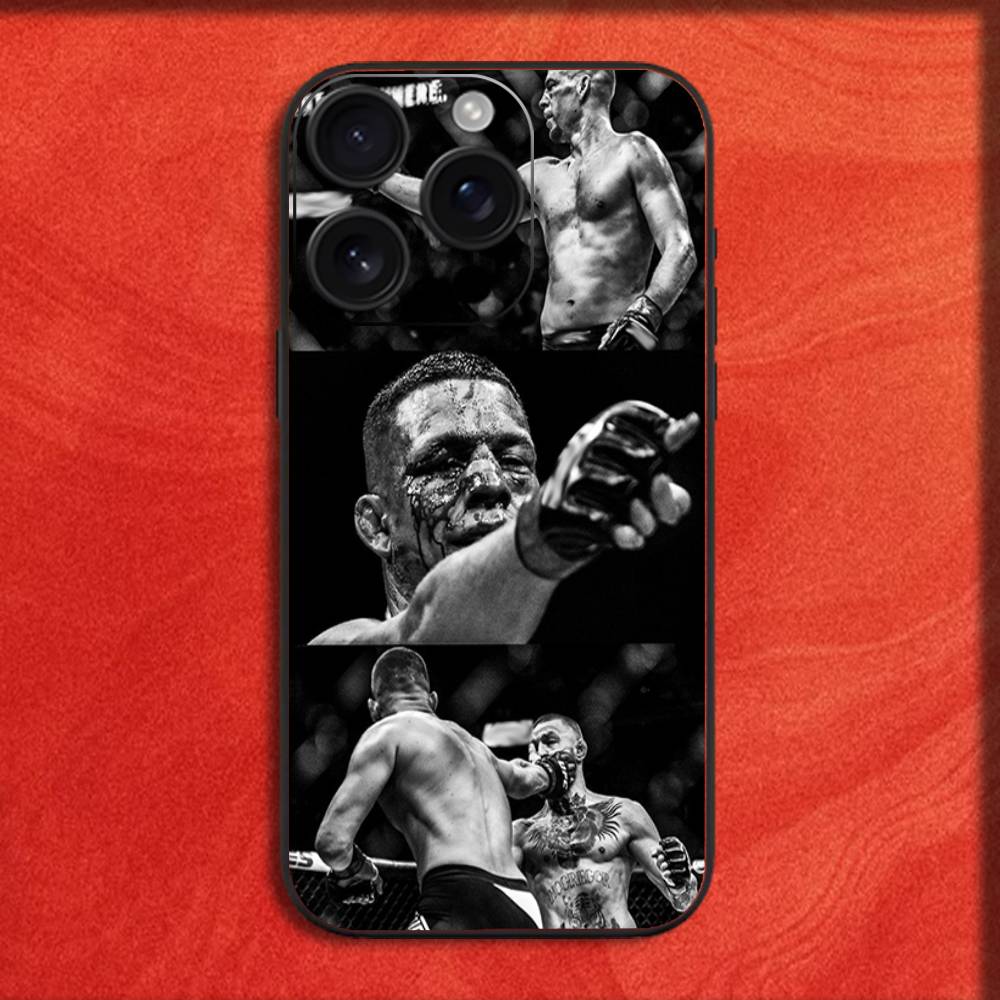 N-Nate D-Diaz Phone Case For iPhone 16,15,14,13,12,11,Pro,XS,Max,XR,Plus,E,Mini Black Shockproof Cover