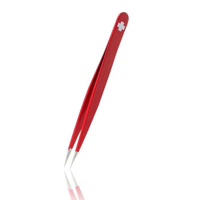 Ruby's Tweezers Pointer Classic Swiss Cross Red 1K006-9.5, Swiss Premium Tweezers