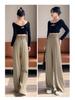 2026 Autumn/Winter Women's High Waist Slimming Wide-Leg Pants