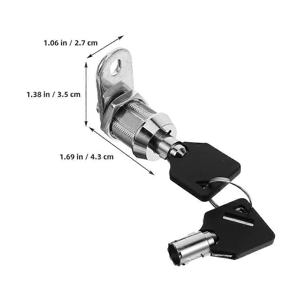 File Cabinet Lock Replacement Kit Toolbox Cam Lock 4Sets for Mailbox Use
