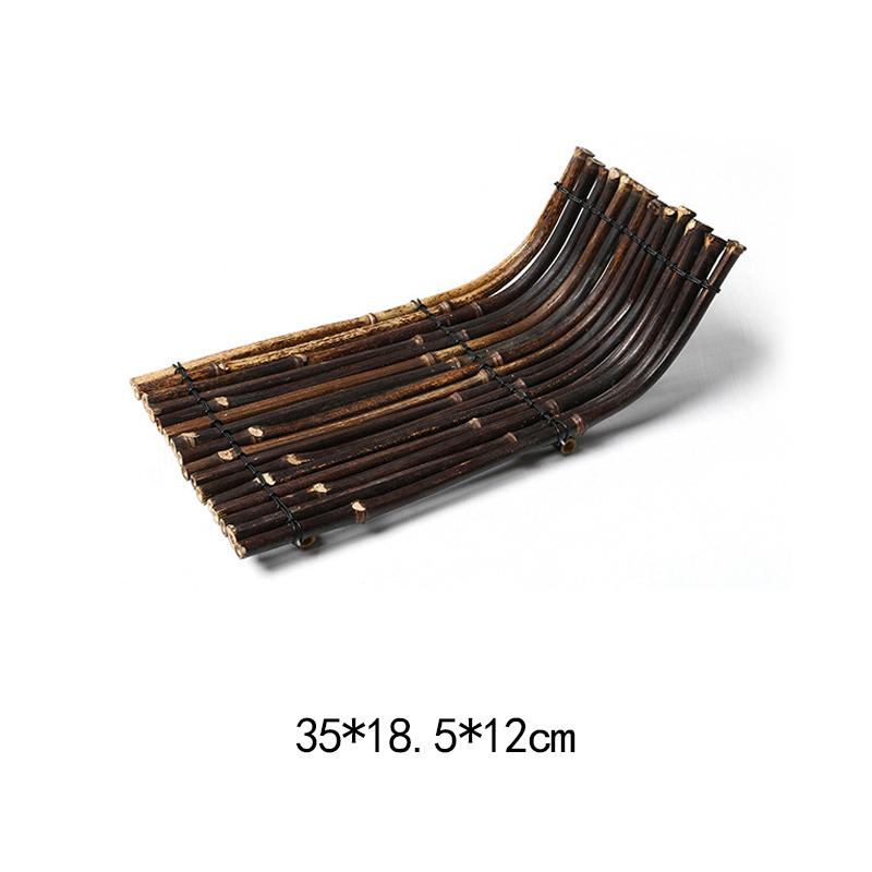Vintage Bambus Sushi Schale Bambuszaun Platte Japanischer Koreanischer Stil Sashimi Küche Sushi Boote Kreative Präsentation Servierplatte