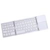 Foldable Bluetooth Keyboard Portable Triple Folding Rechargeable Wireless Keyboard with Touchpad