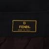 FENDI Made in Italy Linen Mimole length Tight Skirt 42 Navy Women Used