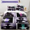 KPOP Hunter 3-teiliges Bettwäsche-Set Bettbezug Verschluss Enthält 1 Bettbezug & 2 Kissenbezüge für Alle Jahreszeiten Schlafzimmer Zuhause Wohnheim Dekor