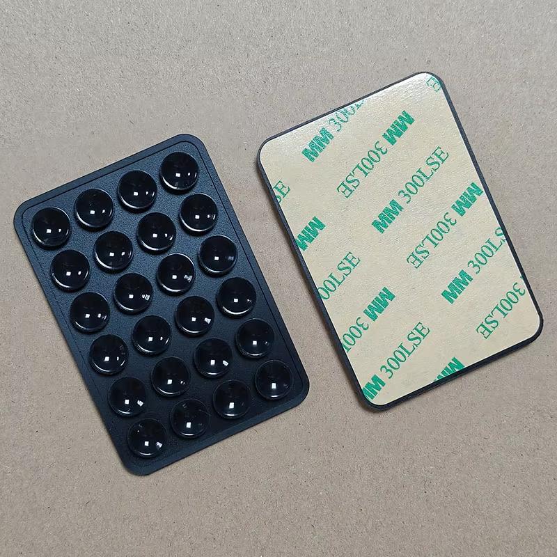 1pcs Multifunctional Mobile Phone Silicone Suction Cup 24 Square Mobile Phone Single-Sided Case AntiSlip Holder Mount Suction
