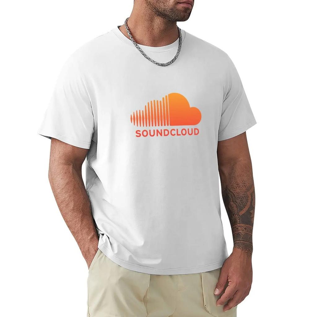 Soundcloud Music T-shirt Heavyweights Short Sleeve Tee Heavy Weight T Shirts for Men