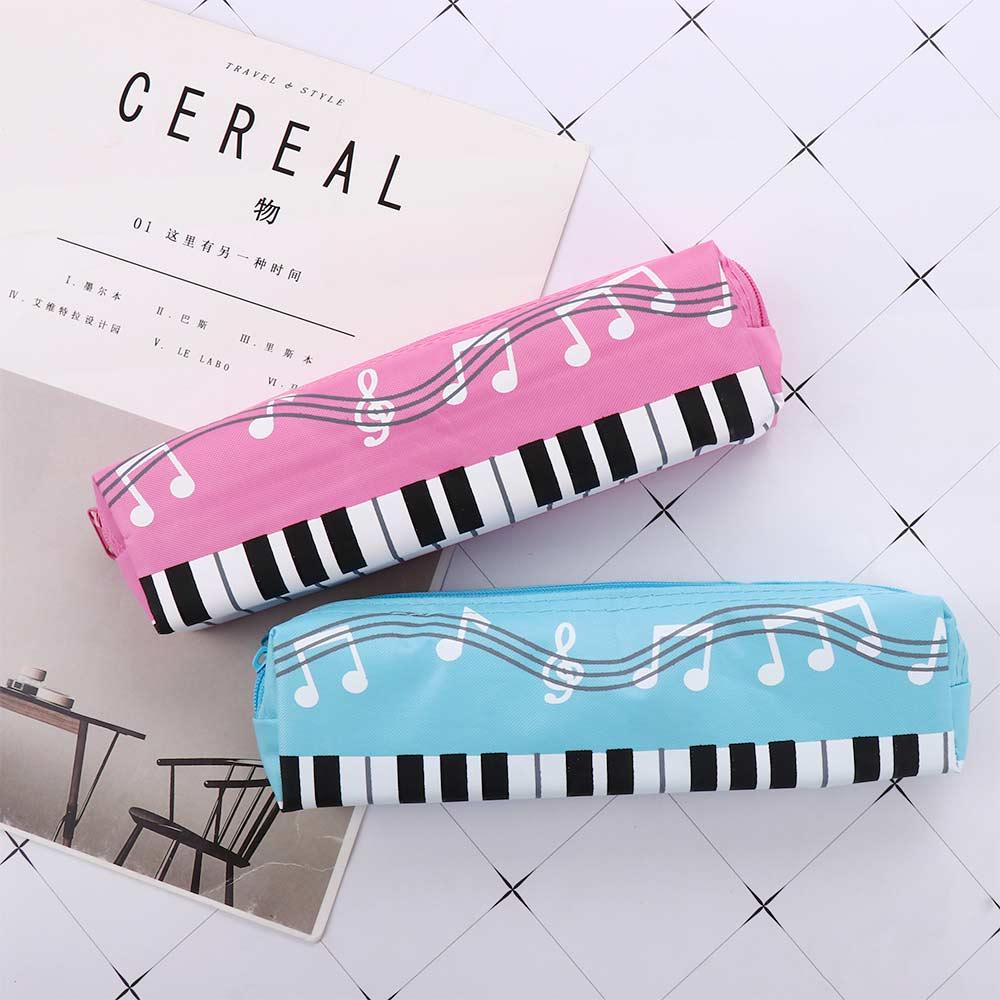 Music Box Student Pencil Case Piano Note Pencil Bag Musical Note Piano Pouch Musical Pencil Cases