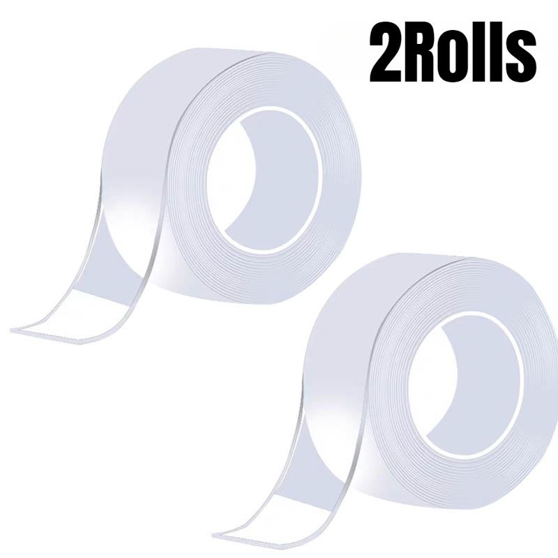 

1/2/3 шт. нано двухсторонняя клейкая прозрачная нанолента наклейки на стену подходят для украшения дома, ванной комнаты, ресторана