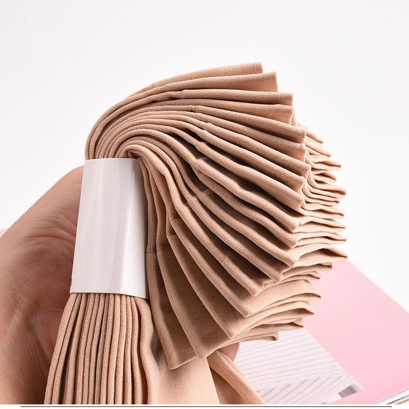 5 Pairs/Set Thickened Velvet Mid-calf Stretch Stockings for Women Elastic Anti-snagging Crystal Socks
