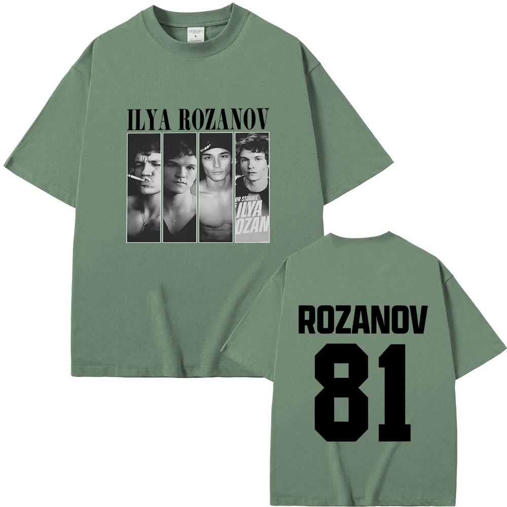 Heated Rivalry Ilya Rozanov Hollanov 81 T Shirts Men Women Clothing Casual Oversized Streetwear Unisex Fashion Vintage Tshirt