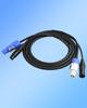 CERRXIAN 2M PowerCon Compatible DMX Extension Cable, 13AWG AC Power and DMX512 XLR Signal Integration Cable for Stage Lighting, Concerts, and Events