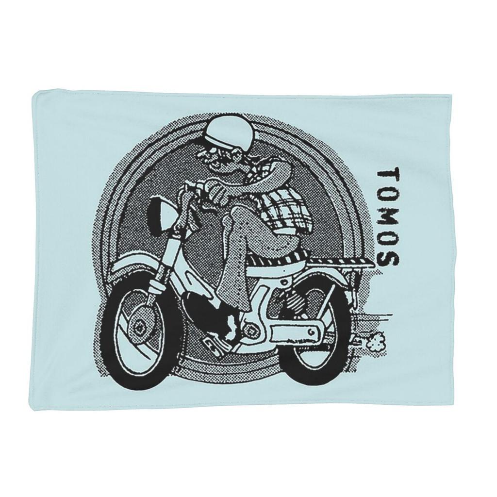 Coperta Morbida Calda in Flanella Tomos Moped Coperta da Letto per Letto Soggiorno Picnic Viaggio Casa Divano