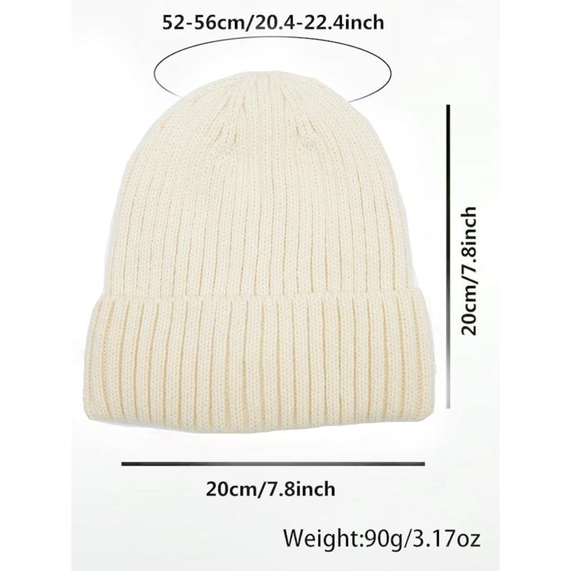 Women's Flipped Lining Solid Color Striped Watermelon Hat Skateboard Windproof Ear-Protection Outdoor Hiking and Cycling Bonnet