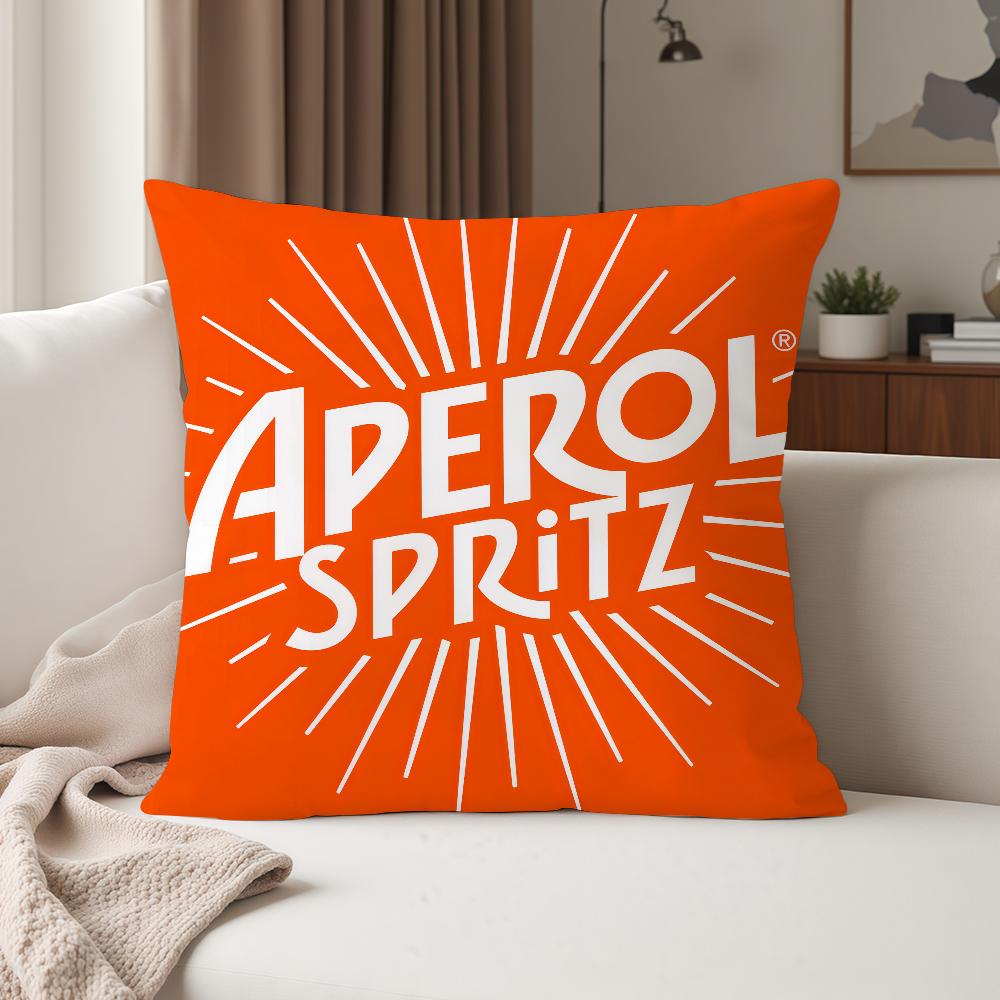 Aperols Spritz Flannel Pillow Case Suitable For Bedrooms Living Rooms Cars Home Decoration