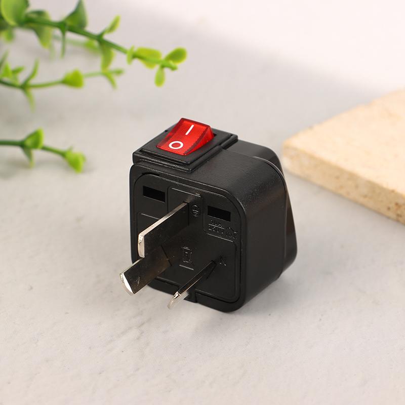 Univerzální americký US evropský UK EU AU cestovní elektrický adaptér zástrčky 10A/13A 250V elektrická zásuvka s vypínačem
