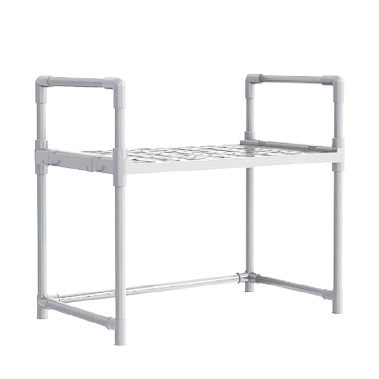 Белая полка для хранения микроволновой печи Удобные органайзеры для кухонной столешницы Многофункциональные полки для микроволновых печей белый