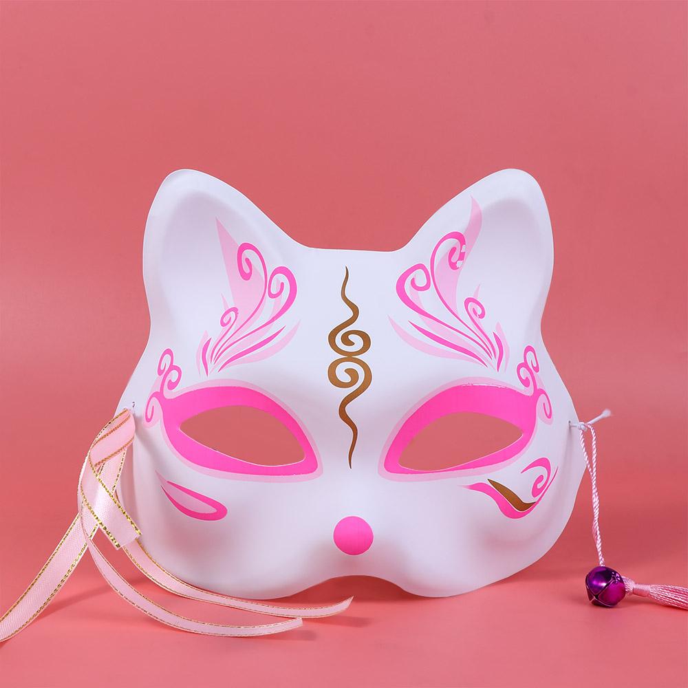 Blossom Masquerade Festival Bell Cosplay Props Halloween Decoration Cat Mask Costume Party Mask