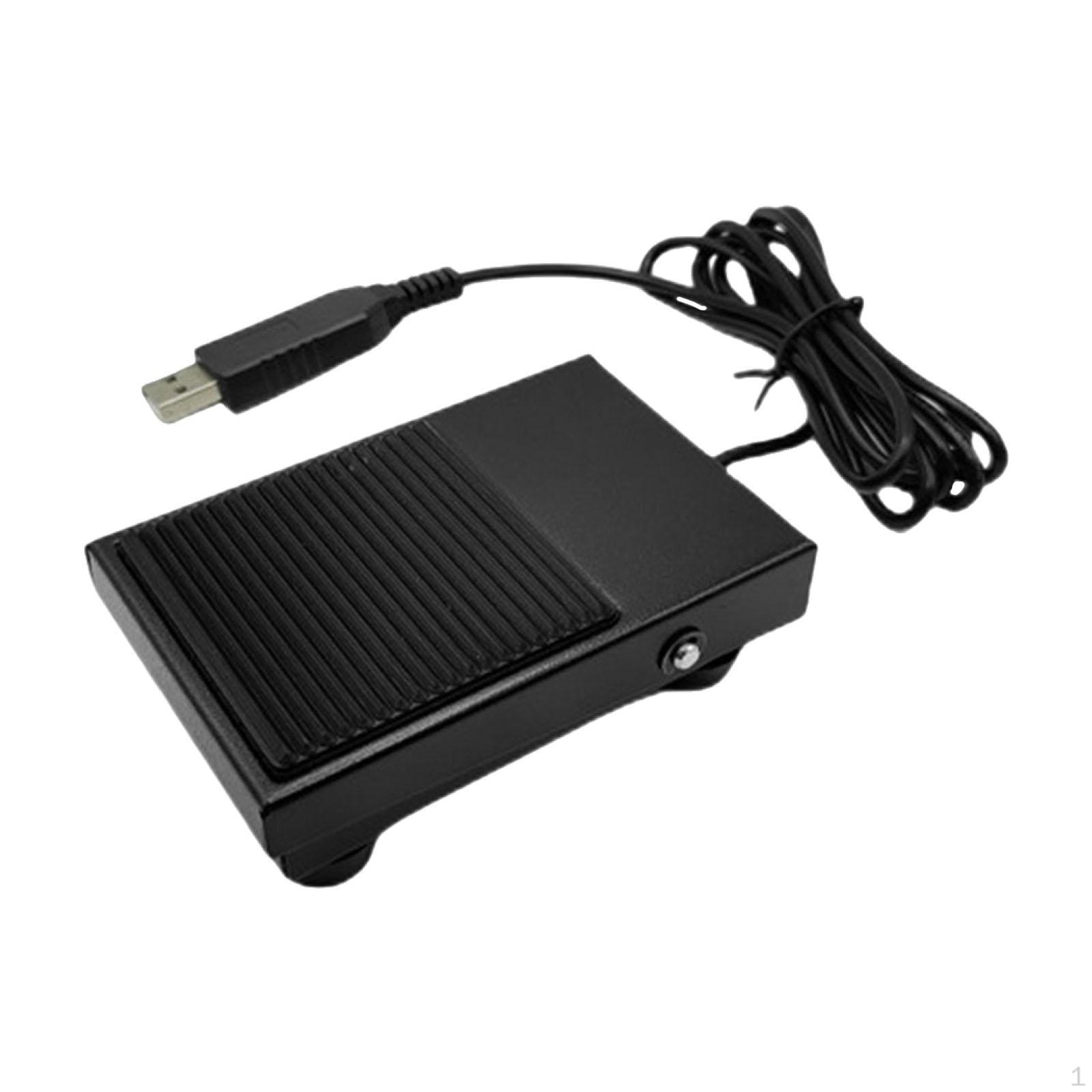 

Foot Pedal Switch USB Testing Laptop PC Gaming Keyboard Office Work Footswitch Hands Free 1.5m Cable