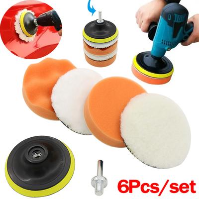 3-7Inch Car Polishing Sponges Kit Detailing Brushes Car Headlight Restoration Polish Pad Abrasive Disc Sponge Foam Pads Polisher
