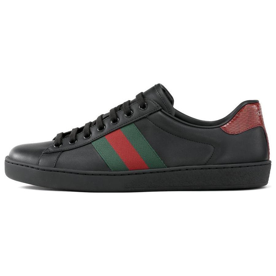Gucci Ace ādas `Melns` (Unisex) Melnas