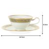 Noritake Cup Saucer 220cc Grand Brochet Bone China & (Coffee Tea) Y59587/4465-2