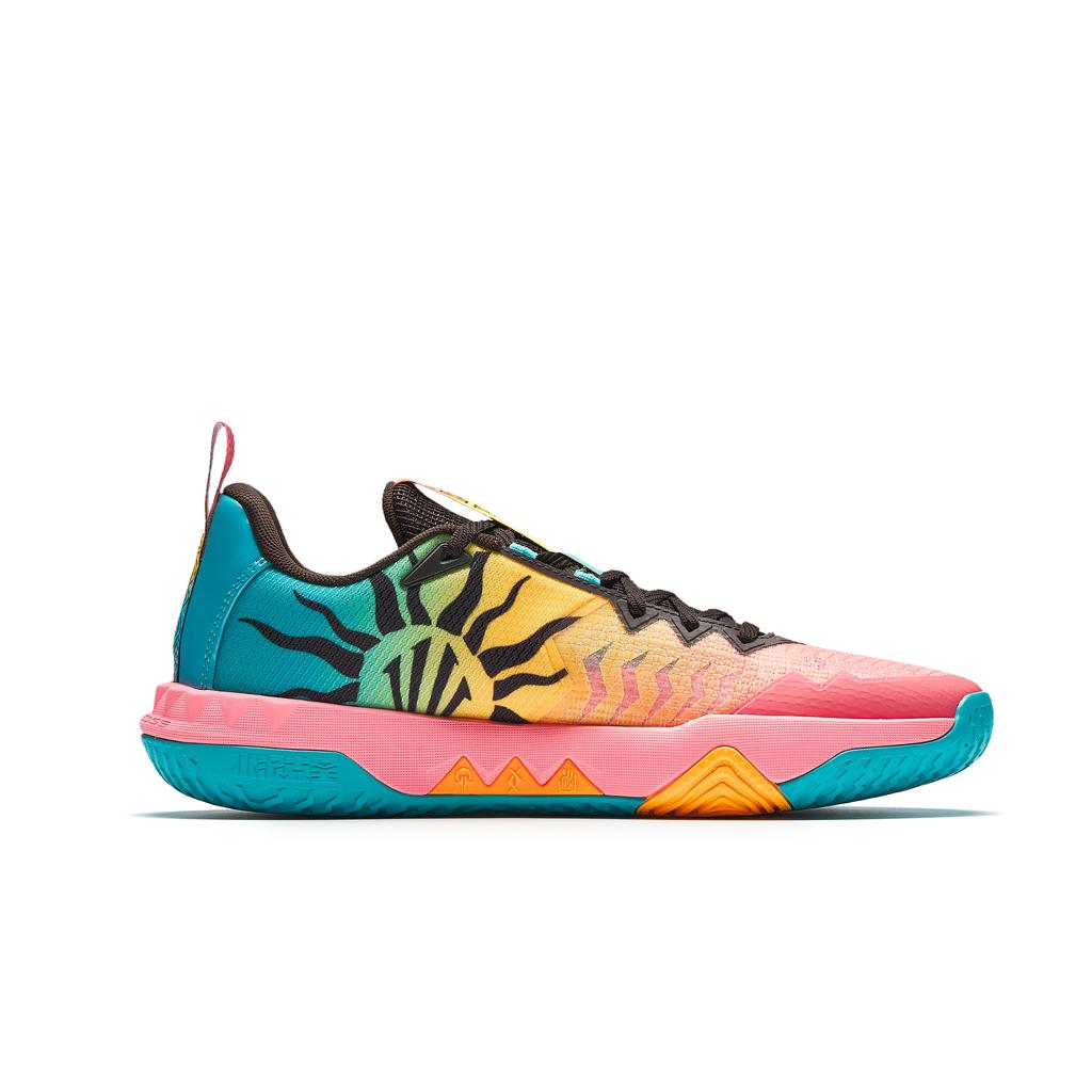 Anta KAI TEAM 2 Low Top Basketball Shoes Men's Pink Orange Blue 112621622-2