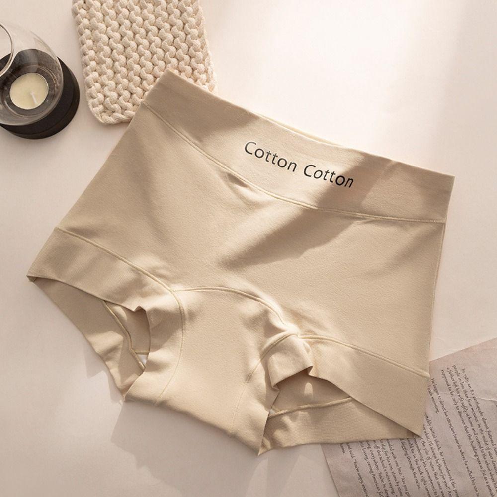 3Pcs Mid Waist Simple Briefs Cotton Crotch Underwear for Women Fashion Seamless Underwear  Lady