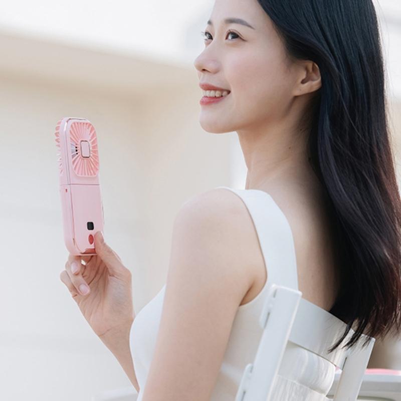 Mini Portable Hand-held Fan Charging Portable Fans Electric Fan Summer Cooling Fans Plastic Material for Outdoor Indoor
