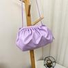 Dames Party Crossbody Tas PU-leer Enkele schouder Cloud Bag Knoedeltas Messenger Bag Zacht Eenvoudige mode