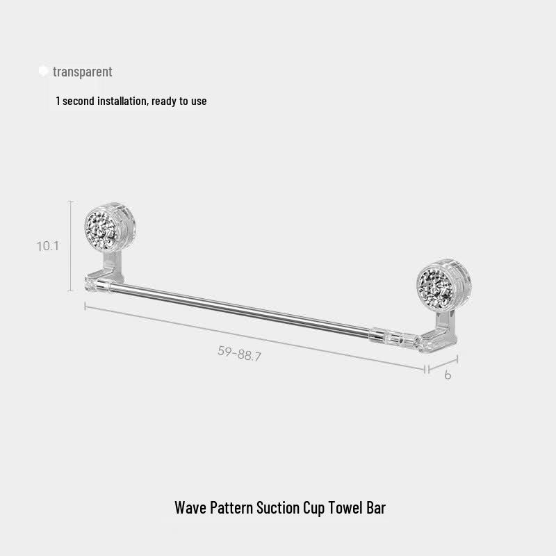 Ret retractable Suction Cup Towel Bar