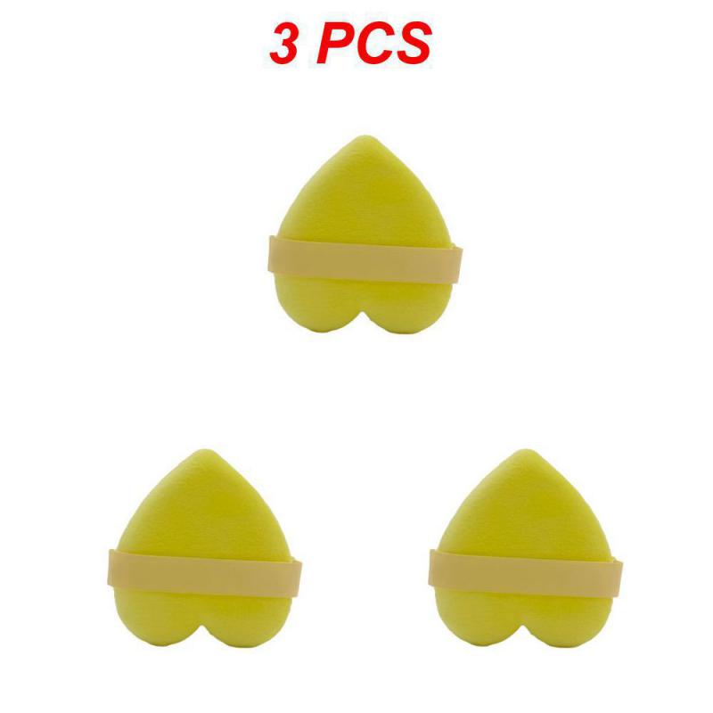 1/2/3PCS Heart-shaped Velvet Facial Face Makeup Puff Cosmetic Makeup Cotton Sponge Puffs Make Up Tools