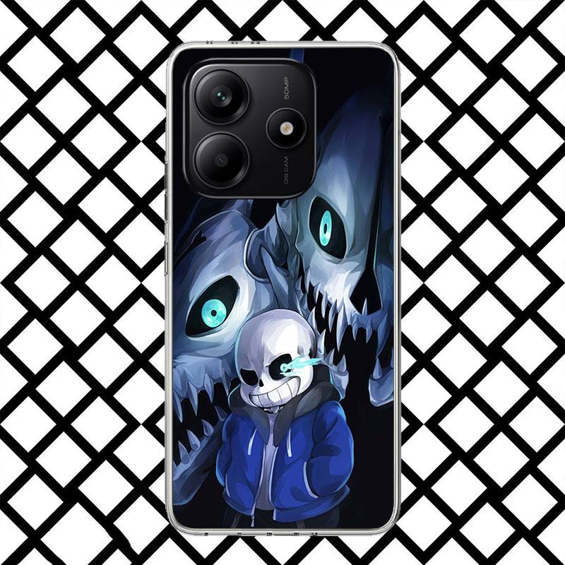 U-Undertale Sans Doggo Phone Case for Xiaomi Redmi Note 15 14 14S 13 12 12S 11 Pro Plus 11E 11T 11S 10S 5G Soft Cover Fundas Red