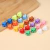 5Pcs Colorful Garment Stoppers Heart-Shaped Plastic Cord Locks Double Hole Spring Toggle Anti-Slip Stoppers Garment Accessories