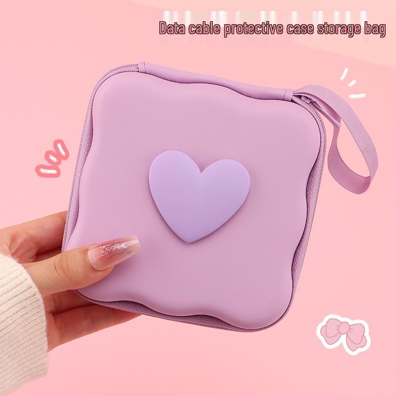 Portable Zipper Storage Bag for Data Cables, Chargers, Earphones, USB Drives, and Cameras