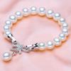 Elegant Pearl Bow Bracelet: Fashionable and Versatile Jewelry Gift for Girlfriend This Christmas