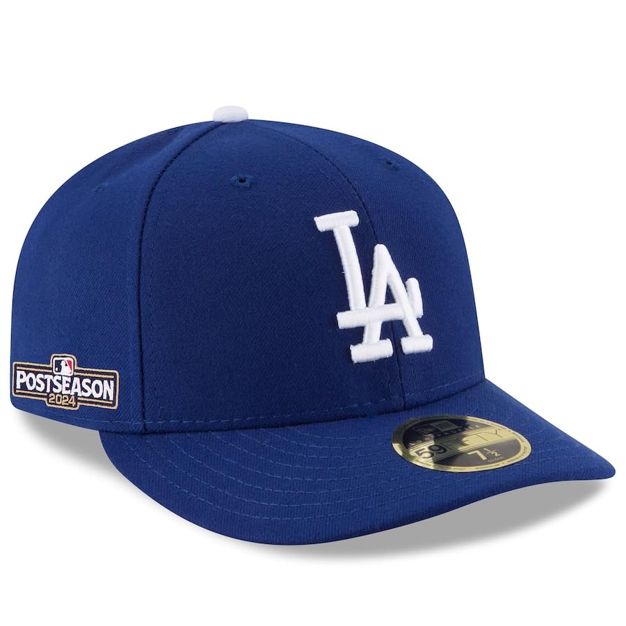 [New Era] 2024 Model pro play-off Kšiltovka LP 59FIFTY Los Angeles Dodgers MLB POSTSEASON AUTHENTIC COLLECTION NÍZKÁ KORUNKA FITTED KŠILTOVKA LA LOS ANGELES DODGERS